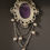 Thumbnail: Vintage Purple Victorian Cameo Brooch