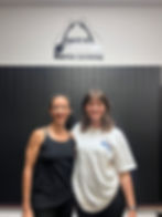 Adelita Hinojosa-Martin (co-founder & producer of Larga Vista Dance) with Dr. Iris Platt (pelvic floor physical therapist)