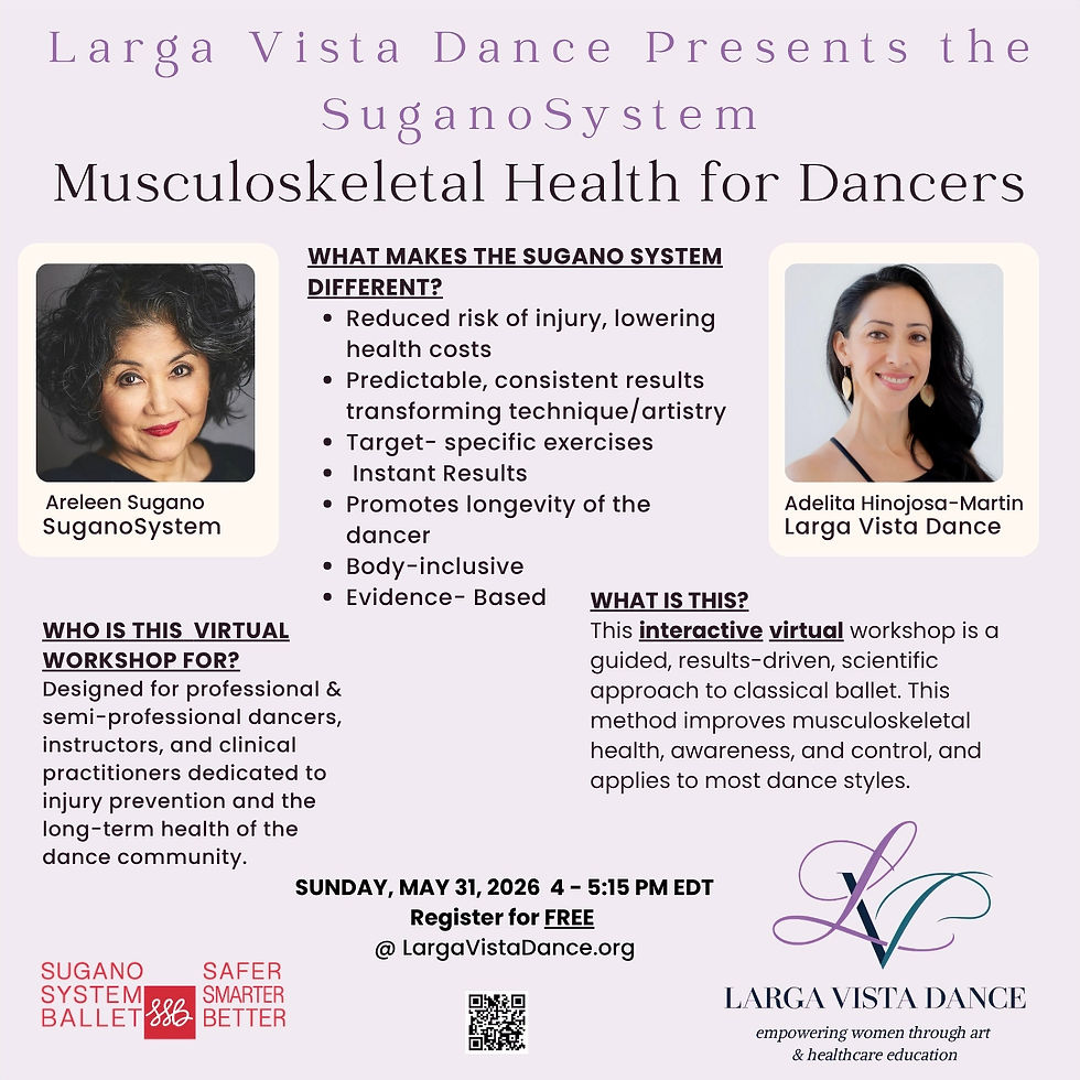 Larga Vista Dance Presents the SuganoSystem - Musculoskeletal Health for Dancers