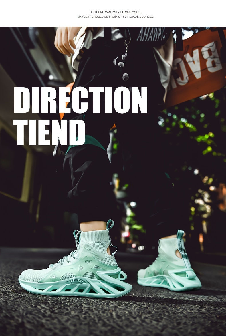 Thumbnail: Men's High-Top Trendy Fashion Aesthetic Sneakers