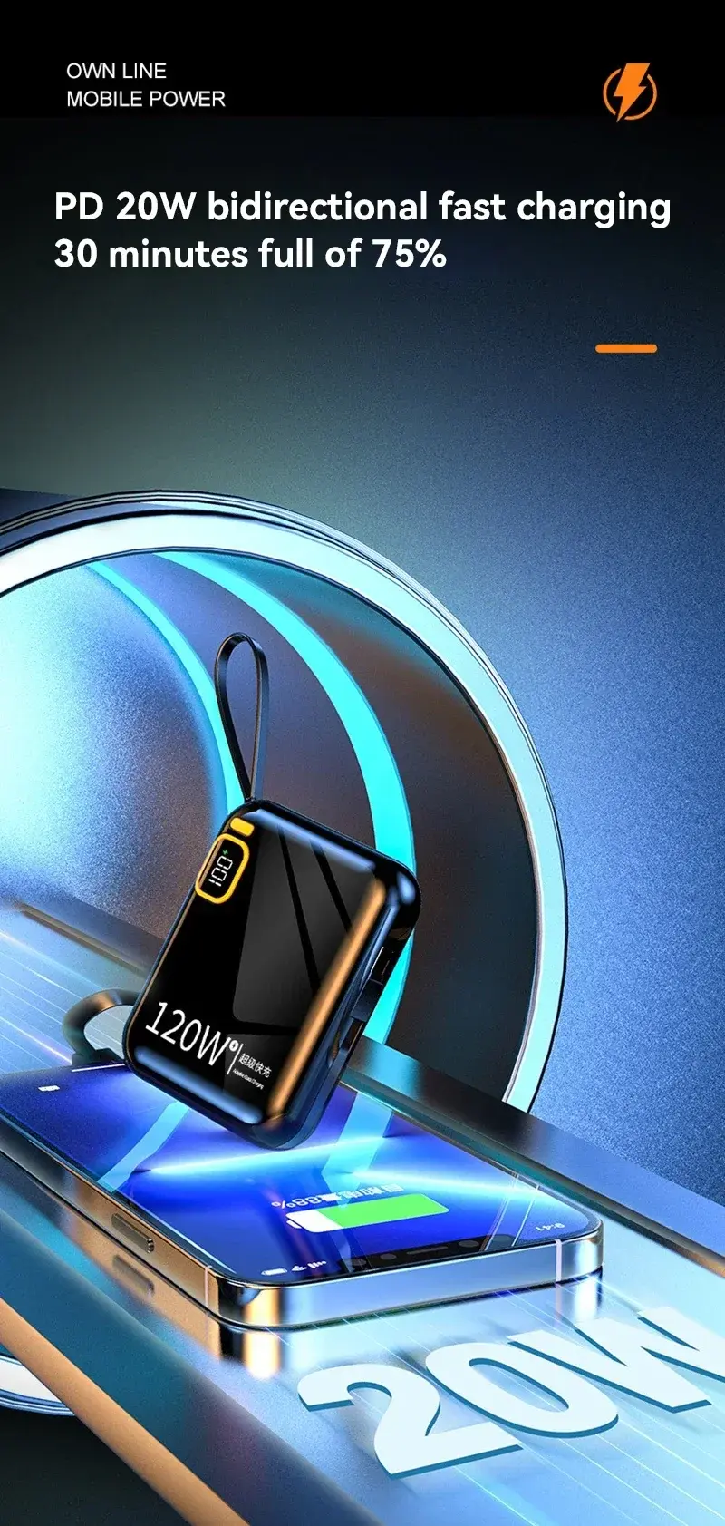Thumbnail: Mini Power Bank 37Wh Fast Charge
