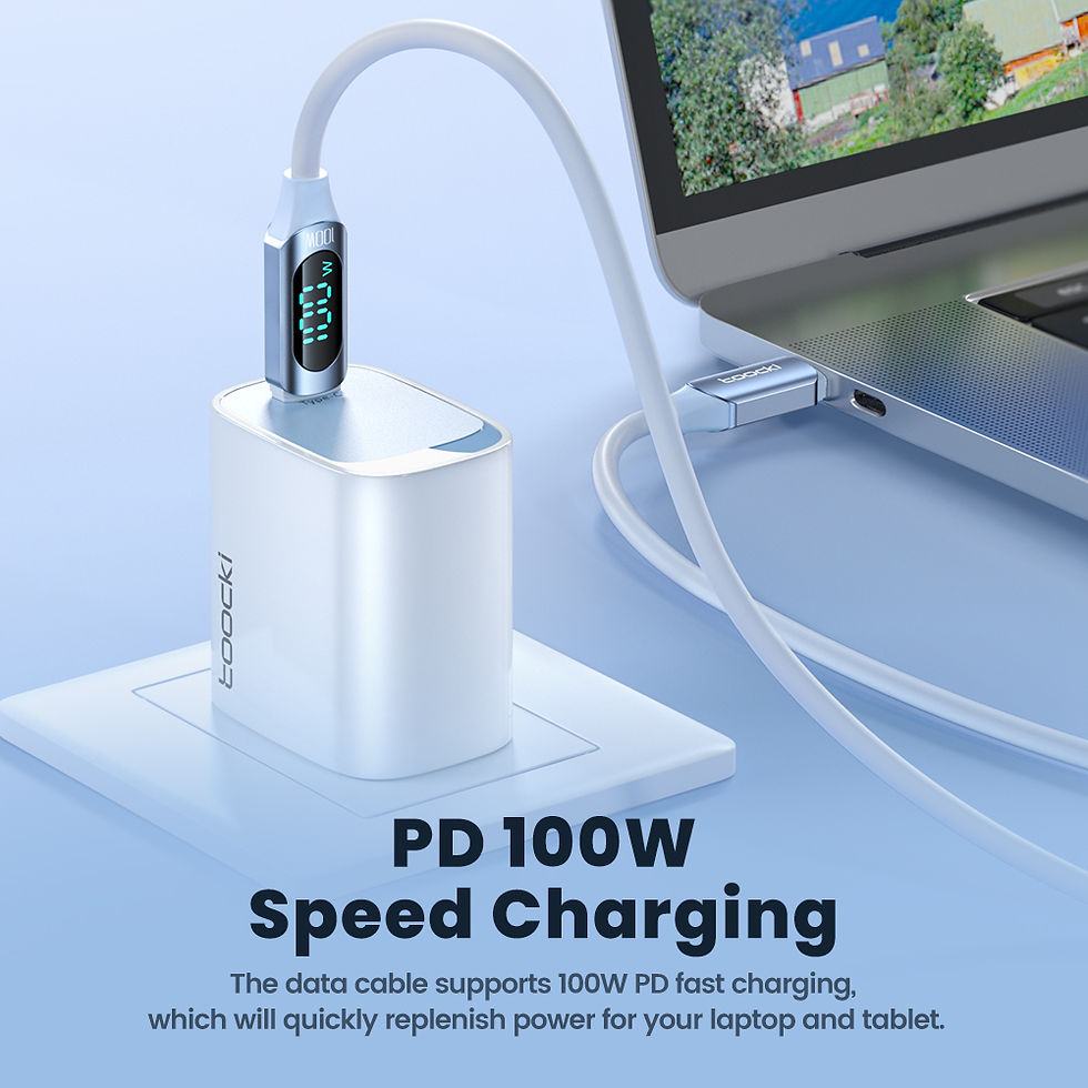 Thumbnail: USB C Cable with Display 100W Fast Charge 