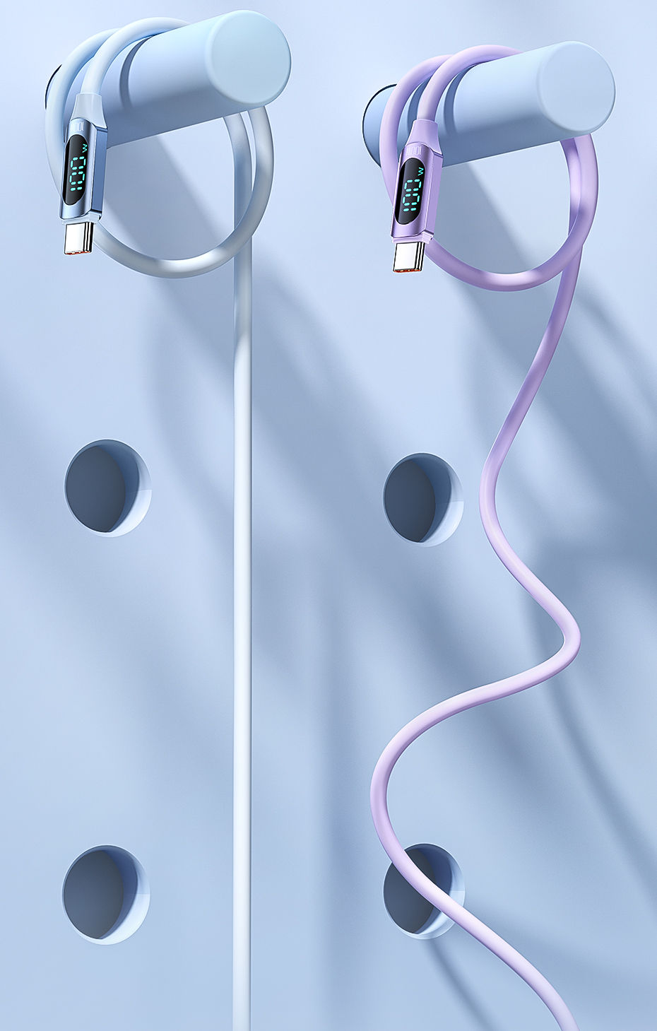 Thumbnail: USB C Cable with Display 100W Fast Charge 
