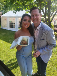 happy guests at pie and mash party