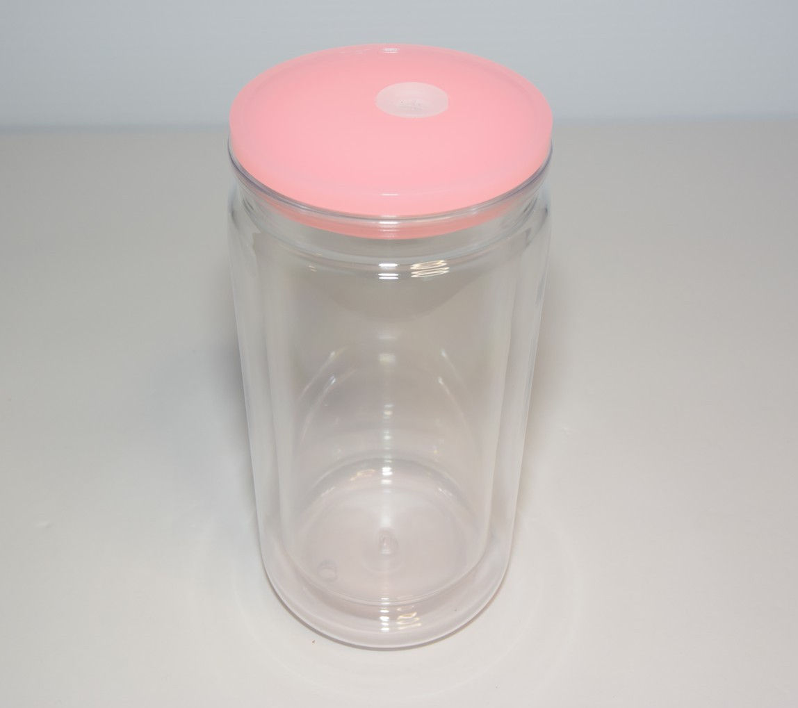 16 oz Acrylic Snow Globe Cans