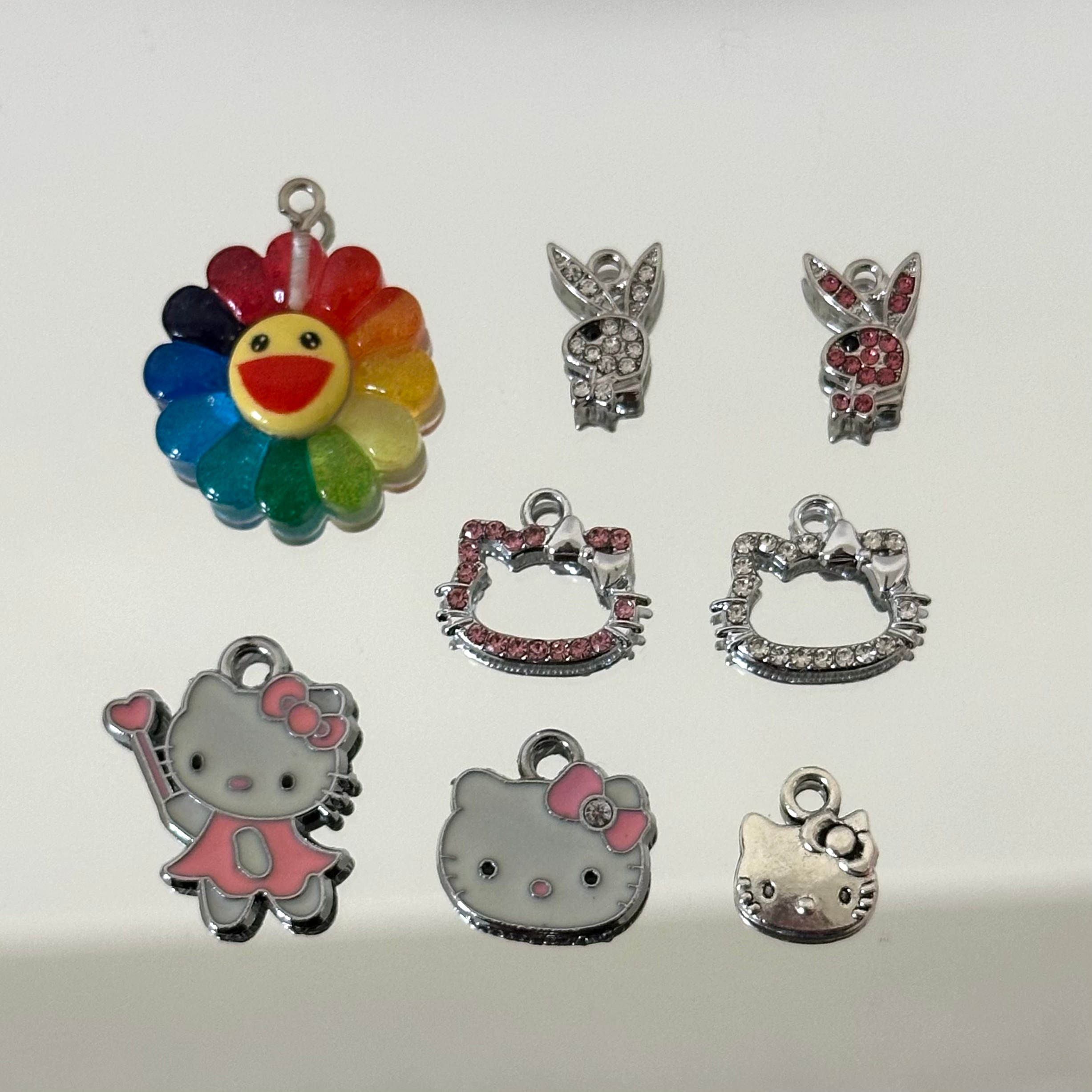 silver character charm