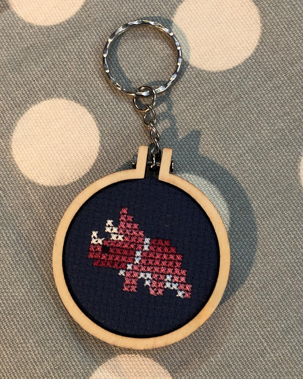 Thumbnail: Triceratops key ring