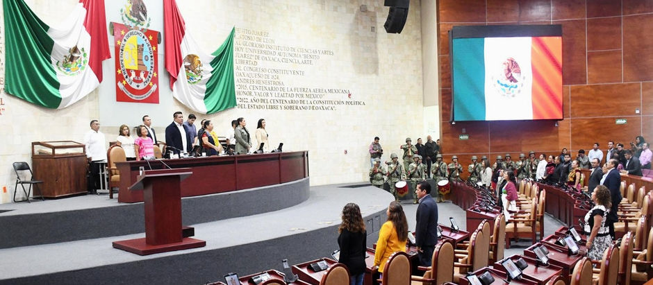 Clausura Diputación Permanente del Congreso de Oaxaca periodo de receso