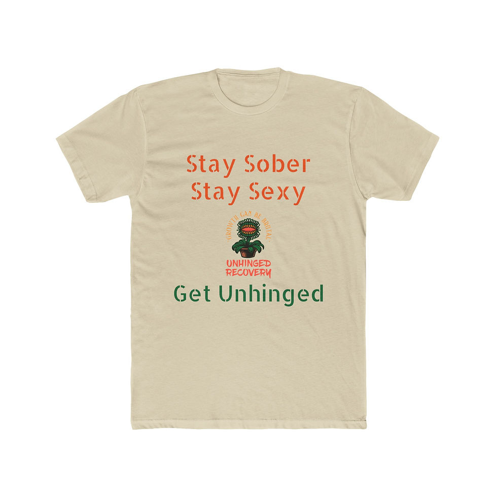 Thumbnail: Stay Sober Stay Sexy Unisex Cotton Crew Tee - Support Recovery Movement