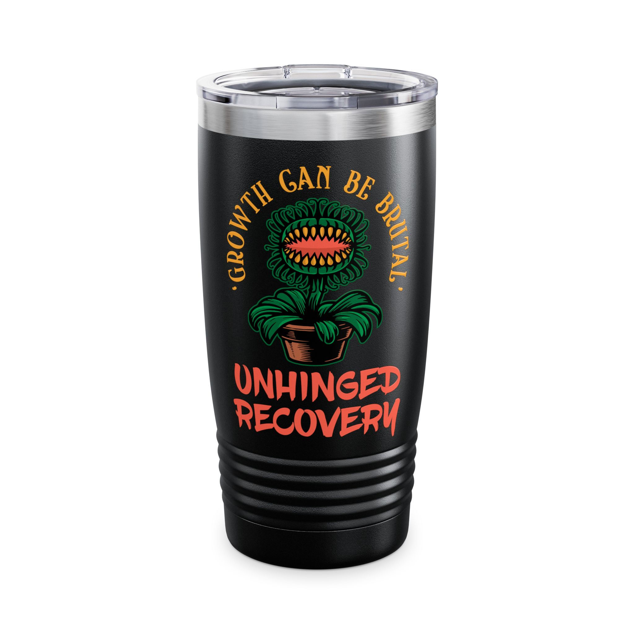 Growth Can Be Brutal Tumbler - Unhinged Recovery 20oz Travel Mug