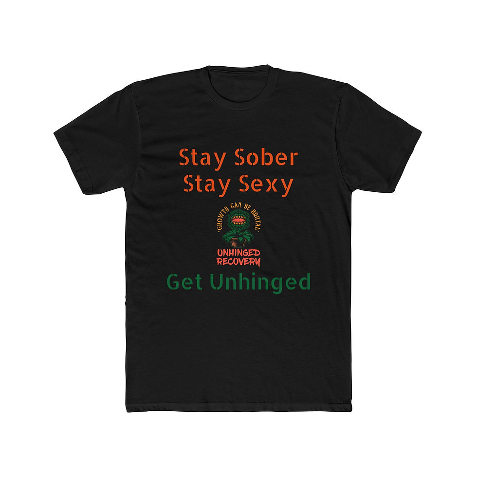 Thumbnail: Stay Sober Stay Sexy Unisex Cotton Crew Tee - Support Recovery Movement