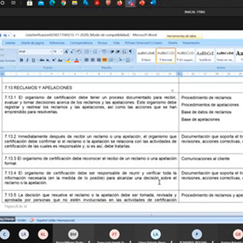 INACAL mejorará sus procesos de acreditación con formación especializada