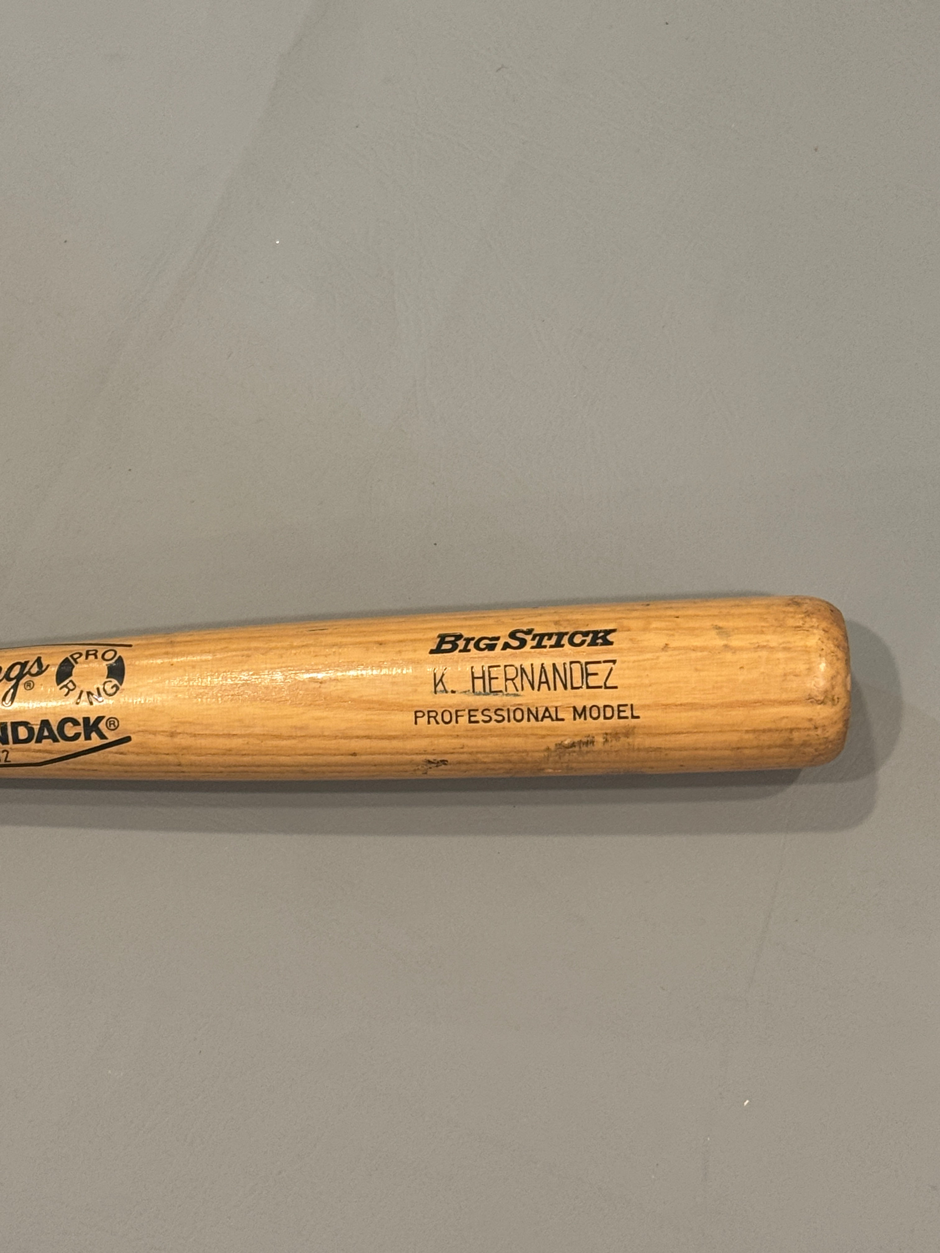 Keith Hernandez 1986 game used bat World Series season PSA