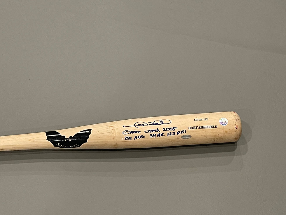 Gary Sheffield 2005 Yankees game used bat PSA 10