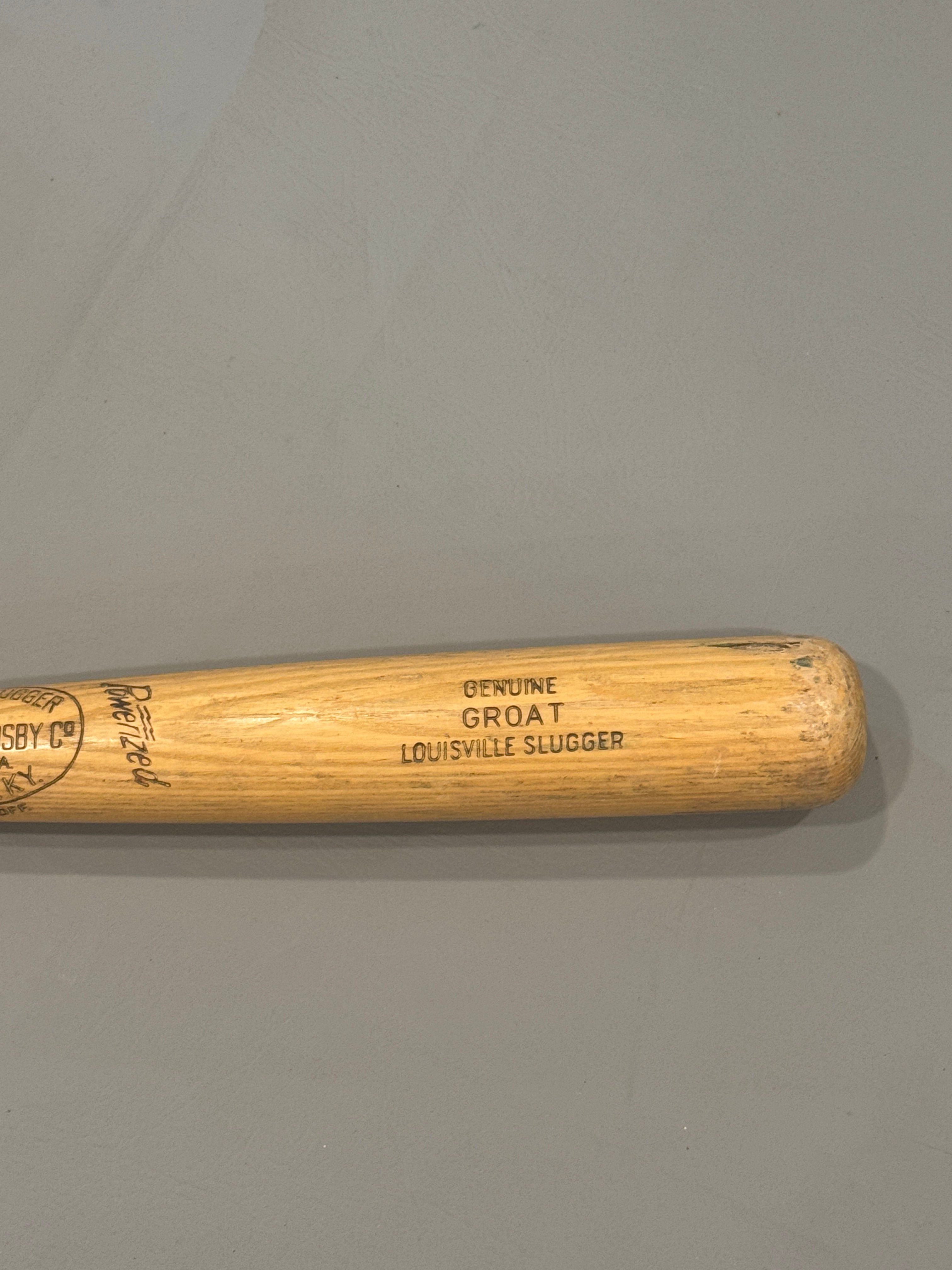 Dick Groat MVP and World Series era game used bat PSA 8