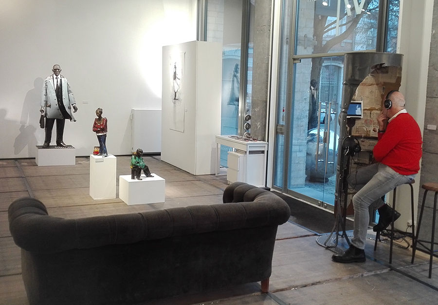 Emmanuel Michel peintre sculpteur exposition Macadam Gallery Bruxelles Belgique