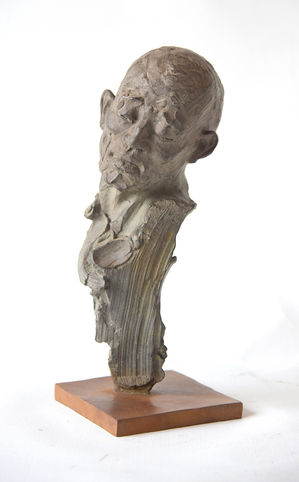 Emmanuel Michel peintre sculpteur sculpture Tête de zykr bronze Buste d'homme