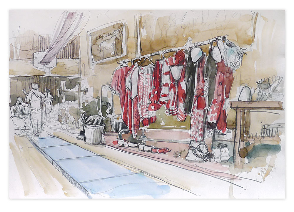 Zingaro, Costumes de clowns (29 x 42 cm)