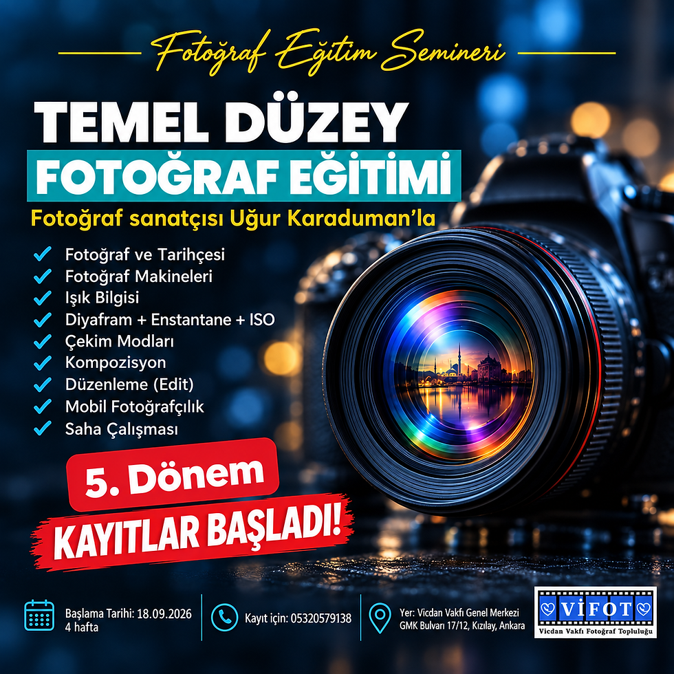 Temel Düzey Fotoğraf Eğitimi