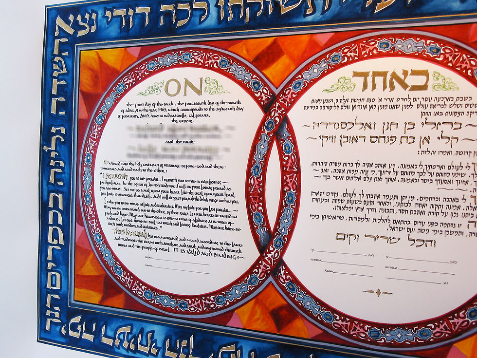 Double Ring Ketubah