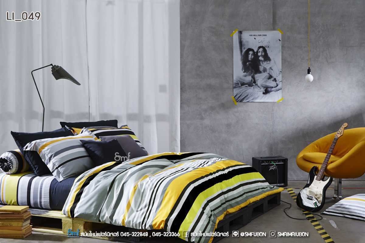 ชุดผ้าปูพร้อมนวม รุ่น Impression Print : LI 049