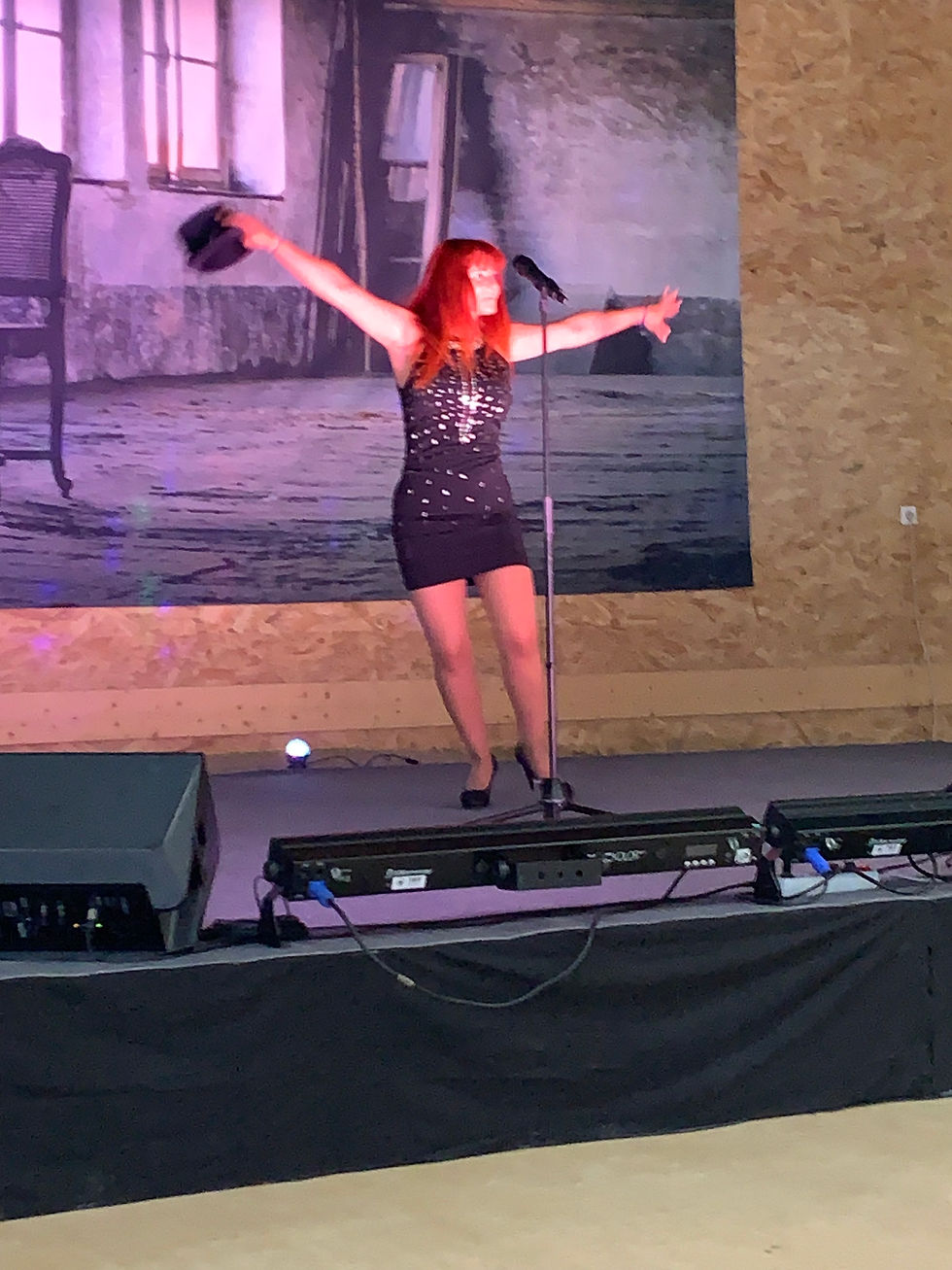 Elena de Vangelis en concert, chanson cabaret