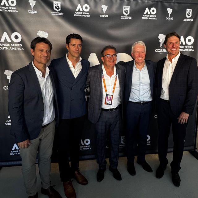 Eduardo Frick, André Sá, Alexandre Farias, Craig Tiley e Rafael Westrupp