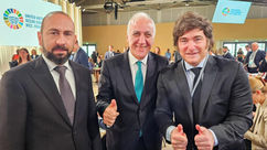 En Niza, Milei mantuvo un encuentro con el presidente y el canciller de Armenia 