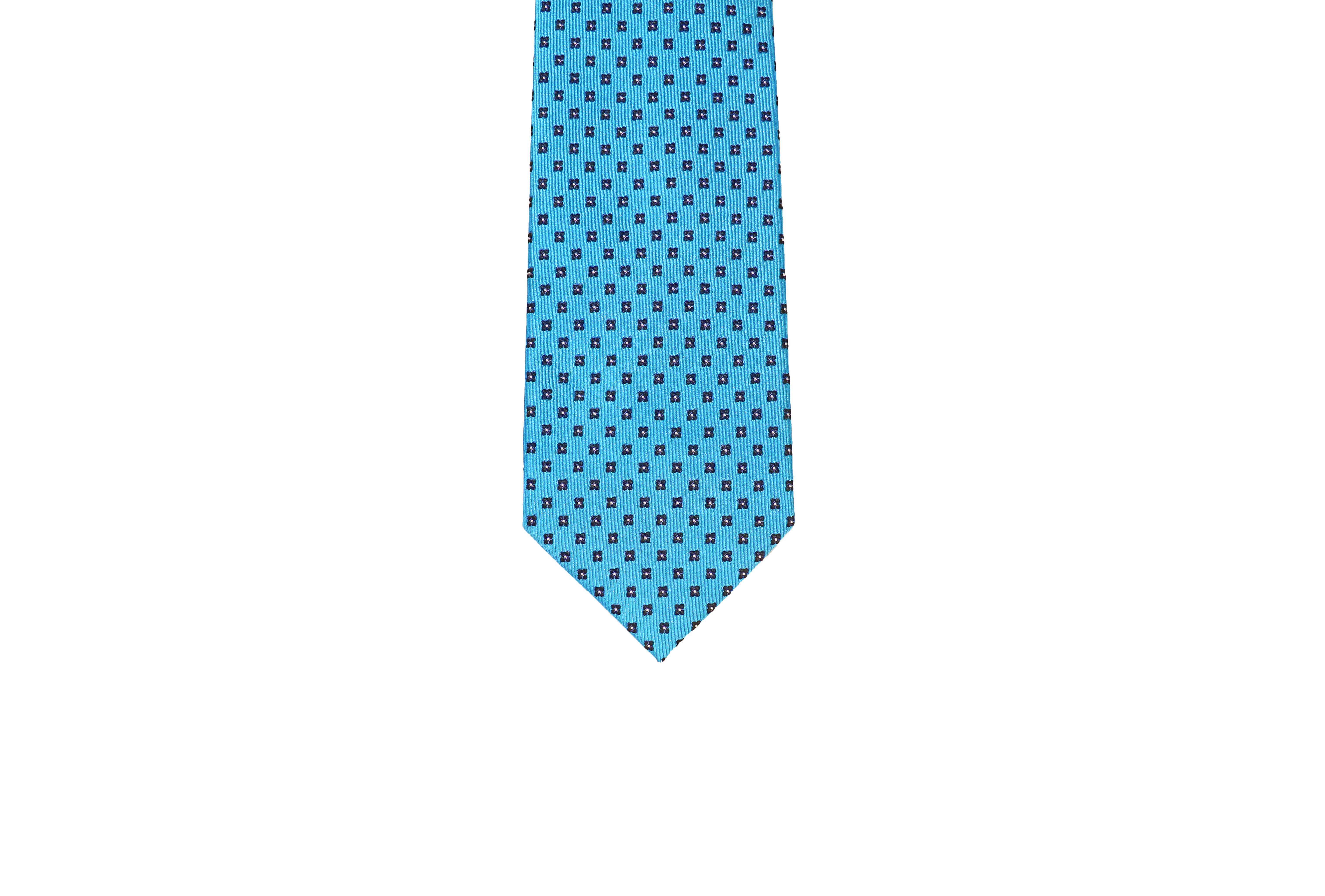 Calming Cyan Floral Woven