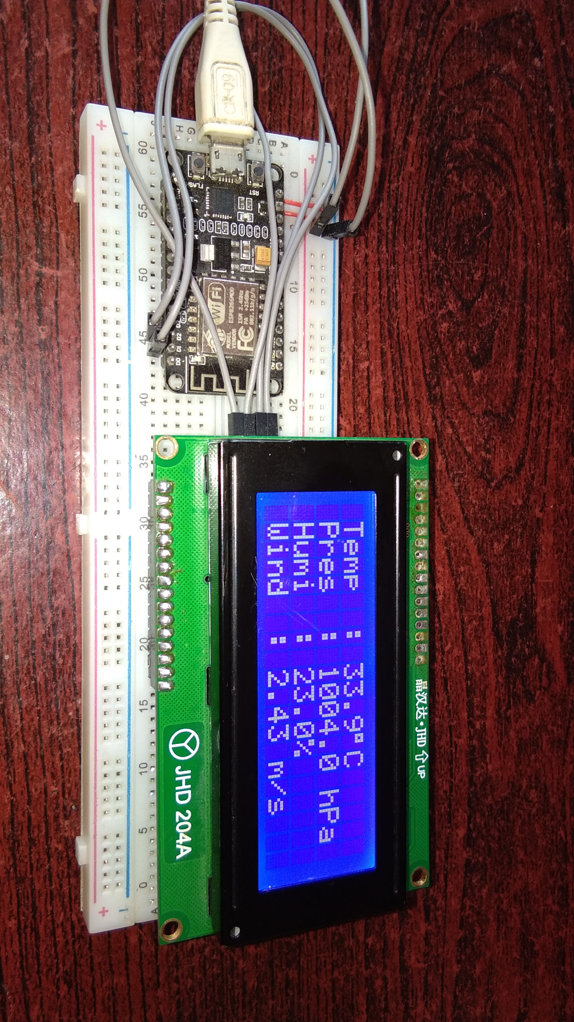 IoT Weather Station project using NodeMCU - Project Code