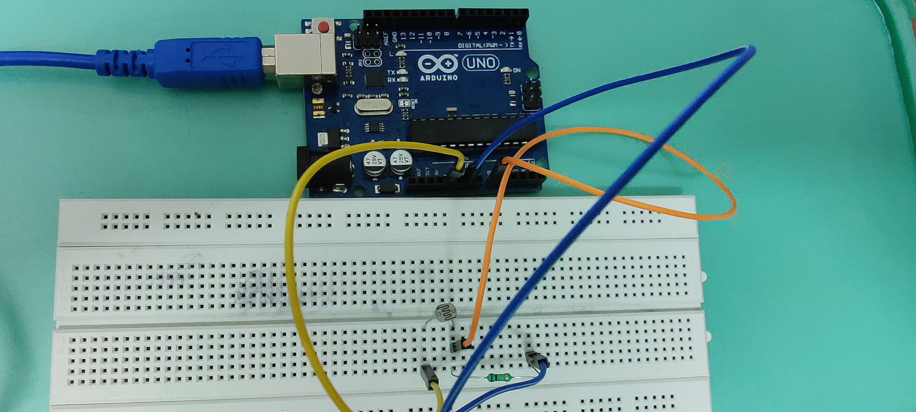 Interfacing LDR Sensor with Arduino-Project code
