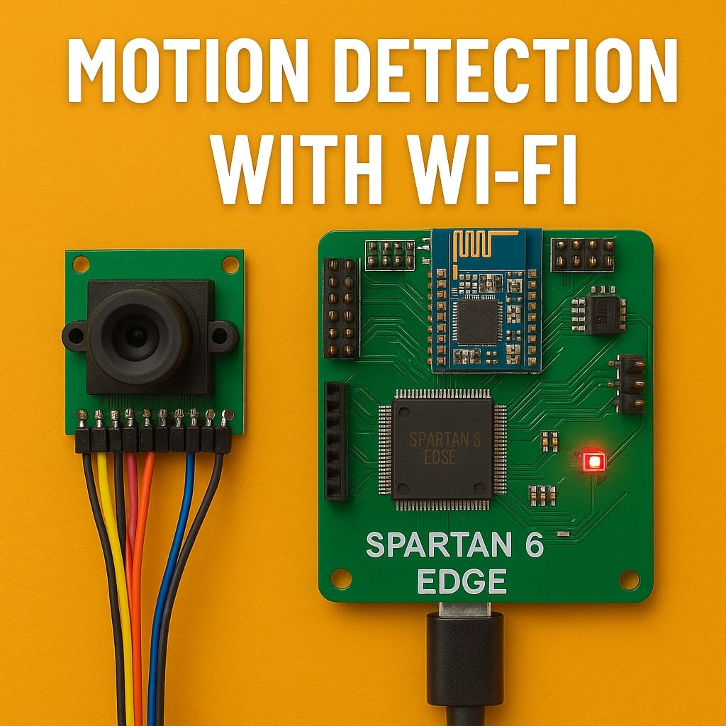 Motion Detection with Wi-Fi-based alert using Spartan 6 EDGE board