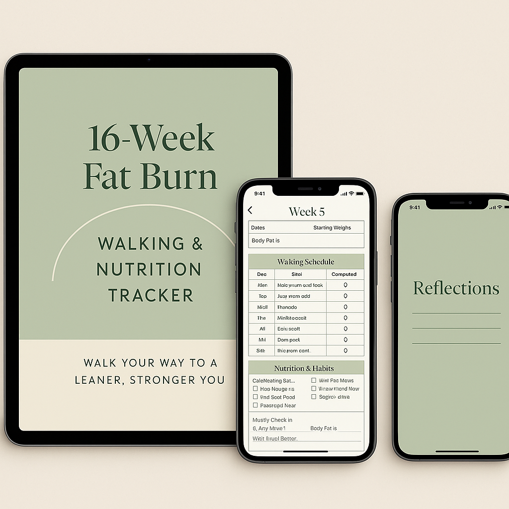16 Week Fat Burn Walking & Nutrition Tracker