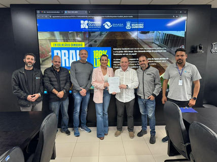 Assinada ordem de serviço para início da obra do projeto Praia 100% Limpa