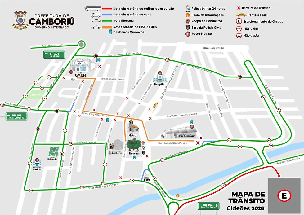Congresso de Gideões altera trânsito em Camboriú