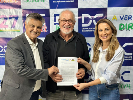 Democracia Cristã oficializa apoio a Juliana Pavan