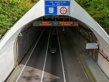 Túnel do Morro do Boi terá bloqueios durante dois dias