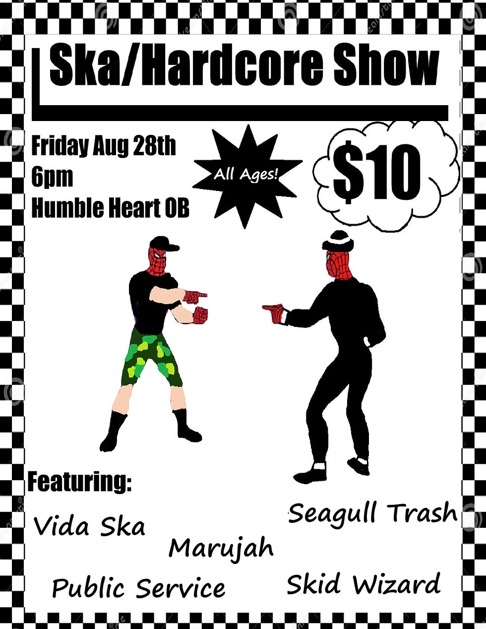Marujah | Skid Wizard | Public Service | Vida Ska | Seagull Trash
