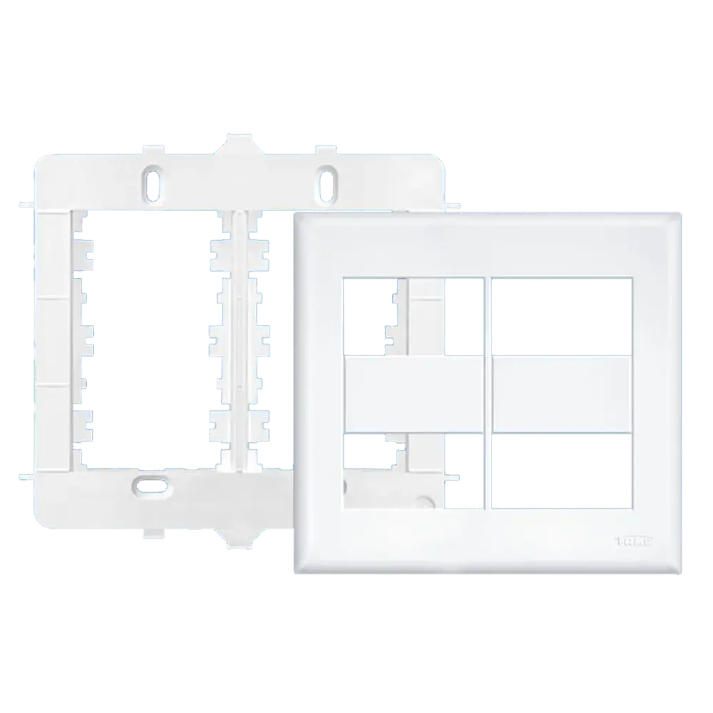 PLACA 4" X 4" COM SUPORTE - 4 MÓDULOS HORIZONTAIS DISTANCIADOS EVIDENCE REF.2892
