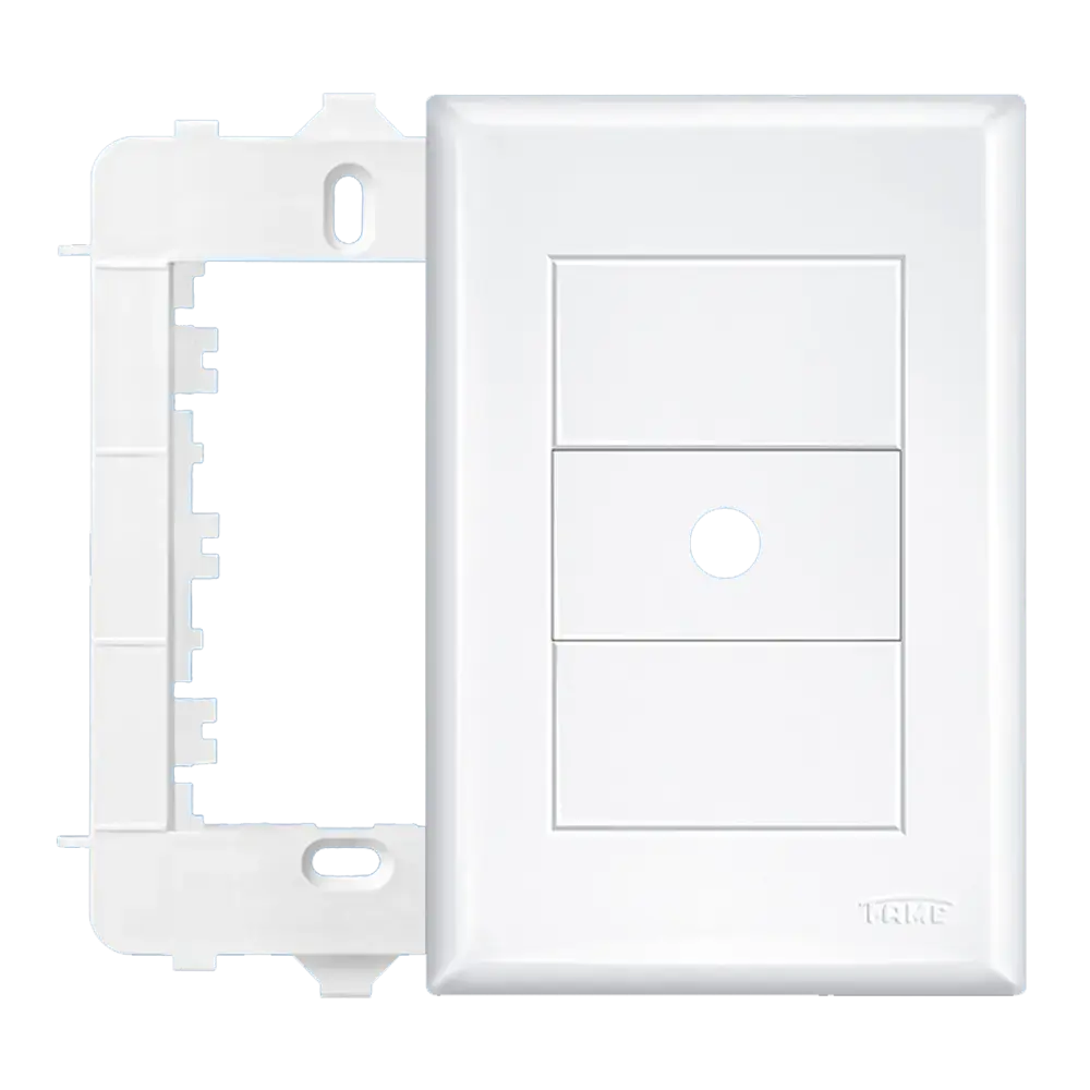 PLACA 4" X 2" COM SUPORTE - SAÍDA DE FIO Ø10MM - EVIDENCE REF.2884