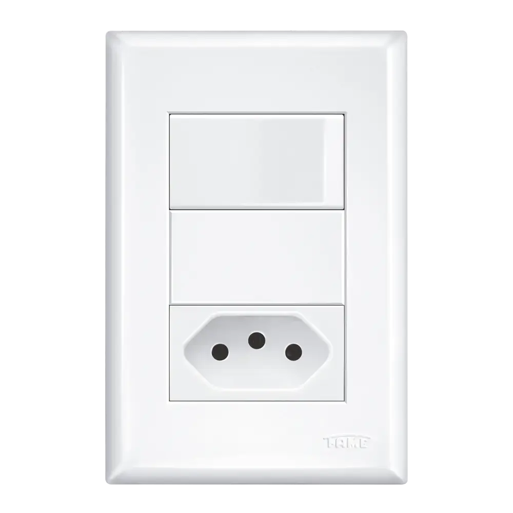 INTERRUPTOR SIMPLES E TOMADA 2P+T 20A/250V~ - DISTANCIADOS - EVIDENCE REF.2918