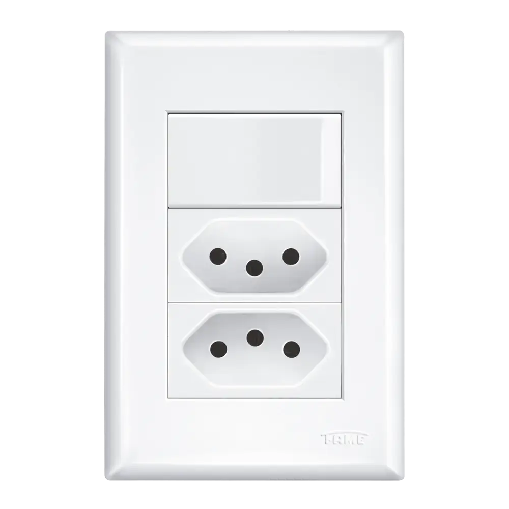 INTERRUPTOR SIMPLES E 2 TOMADAS 2P+T 20A/ 250V~ - EVIDENCE REF.3534