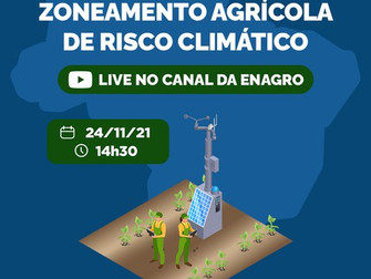 Mapa promove Webinar sobre o Programa Nacional de Zoneamento Agrícola de Risco Climático