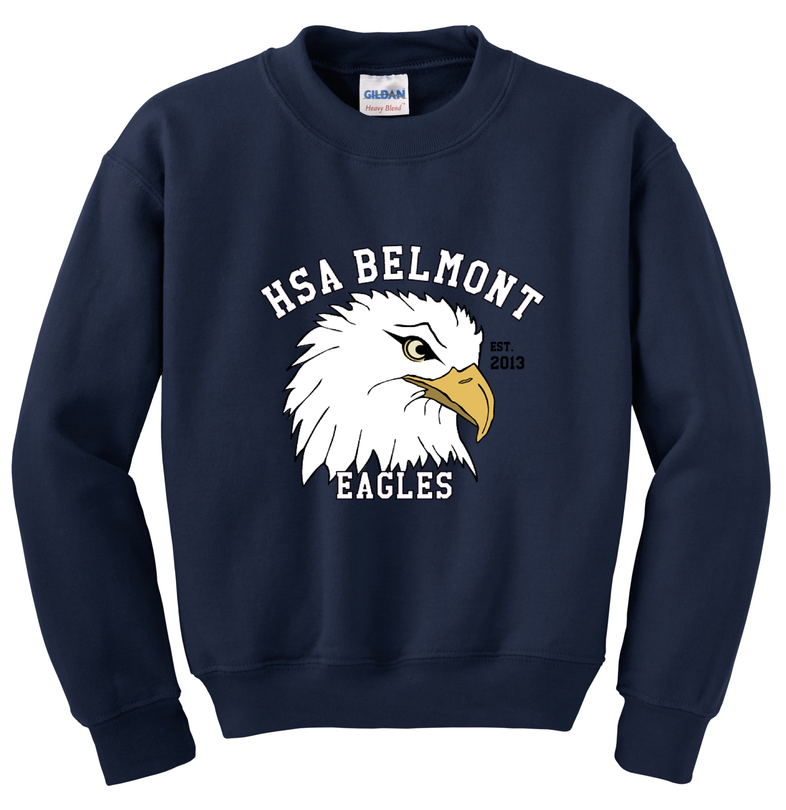 Youth Crewneck Sweatshirt-Navy