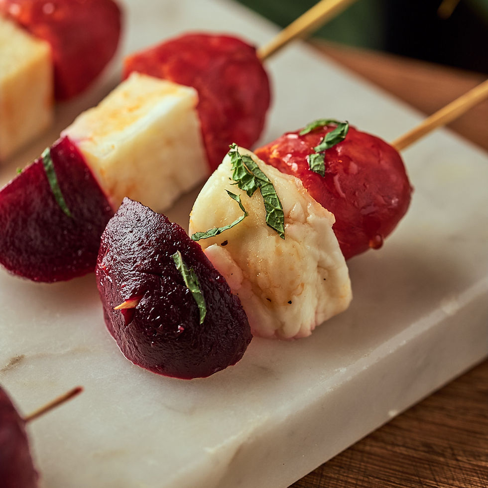 Chorizo and Halloumi Skewer