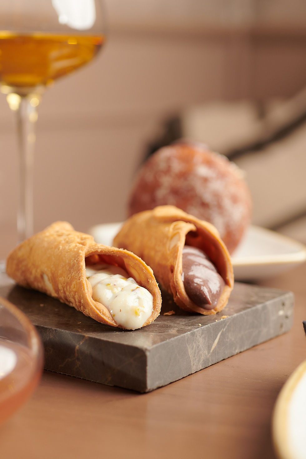 Chocolate or Pistachio Cannolo