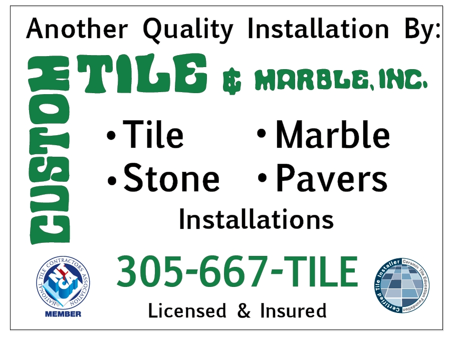 Custom Tile & Marble, Inc. in Miami