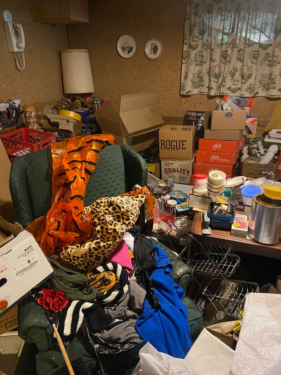 Basement full of junk