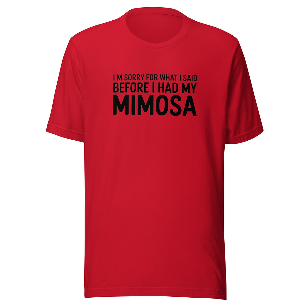 I'm Sorry For What I Said Before I had My Mimosa T-Shirt