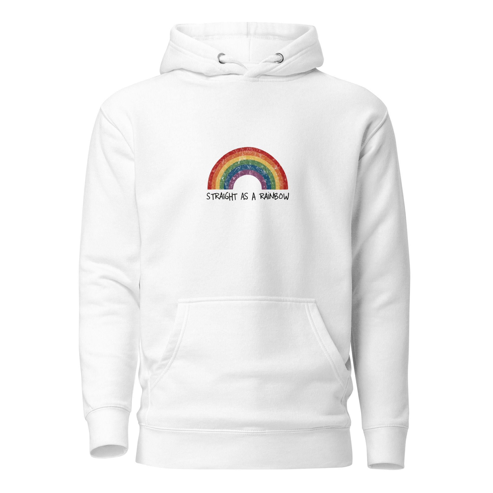 Straight as a Rainbow Vintage Unisex Hoodie